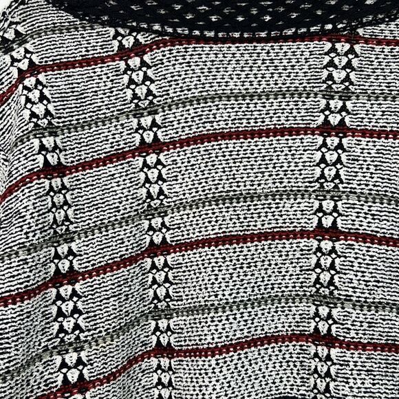 Cj Banks Fringed black and white open cardigan size 2X EUC - Picture 7 of 10